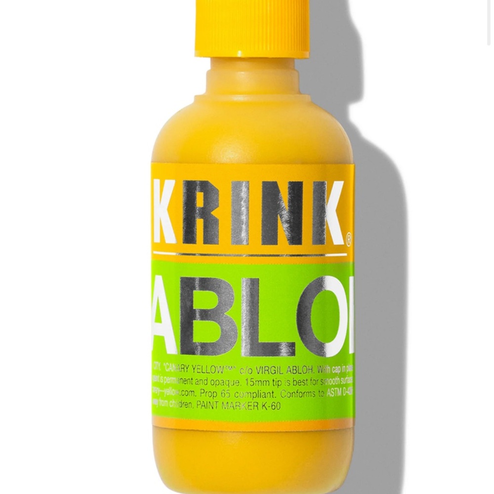 Virgil Abloh x IRAK x Krink RARE LTD EDT YELLOW PAINT MARKER